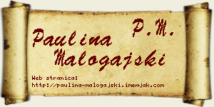 Paulina Malogajski vizit kartica